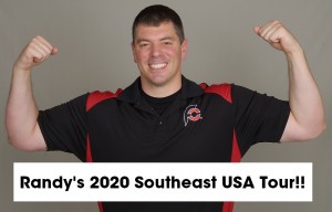 Randy Santel's 2020 Southeast USA Tour Master Schedule