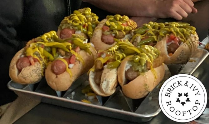 Brick and Ivy Rooftop's Chicago Dog Challenge