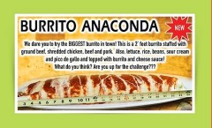 Las Islas' 2ft-Long Anaconda Burrito Challenge