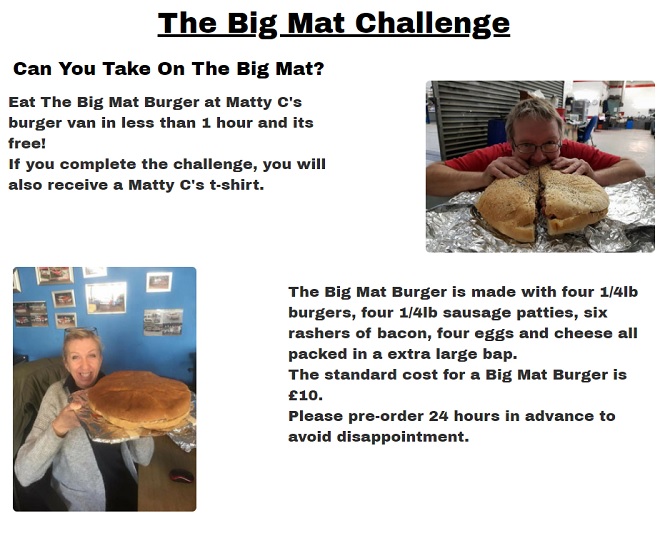 Big Mat Burger Challenge Norwich