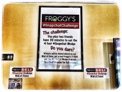 Froggy's Pizza Pasta Deli Snapchat Challenge New York