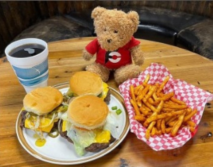 Judy's Truck Stop's Triple Cheeseburger Challenge