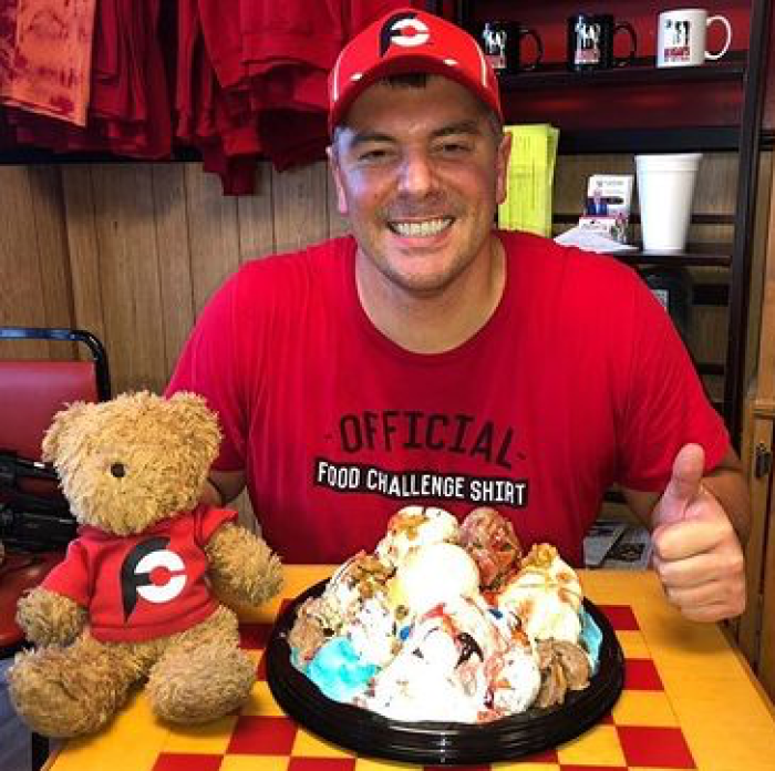 Morgan's Dairy Bar & Calf-A's "Cow Pile" Ice Cream Challenge