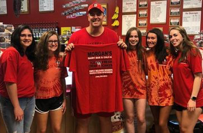 Morgan's Dairy Bar & Calf-A's "Cow Pile" Ice Cream Challenge Shirt