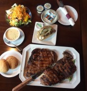 Rubbs Steakhouse 40oz Steak Challenge Wisconsin Dells Pic