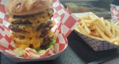 Ashton's Burger Barn Meathead Burger Challenge Delta Utah