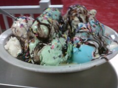 Corner House Ice Cream Pig's Platter Challenge
