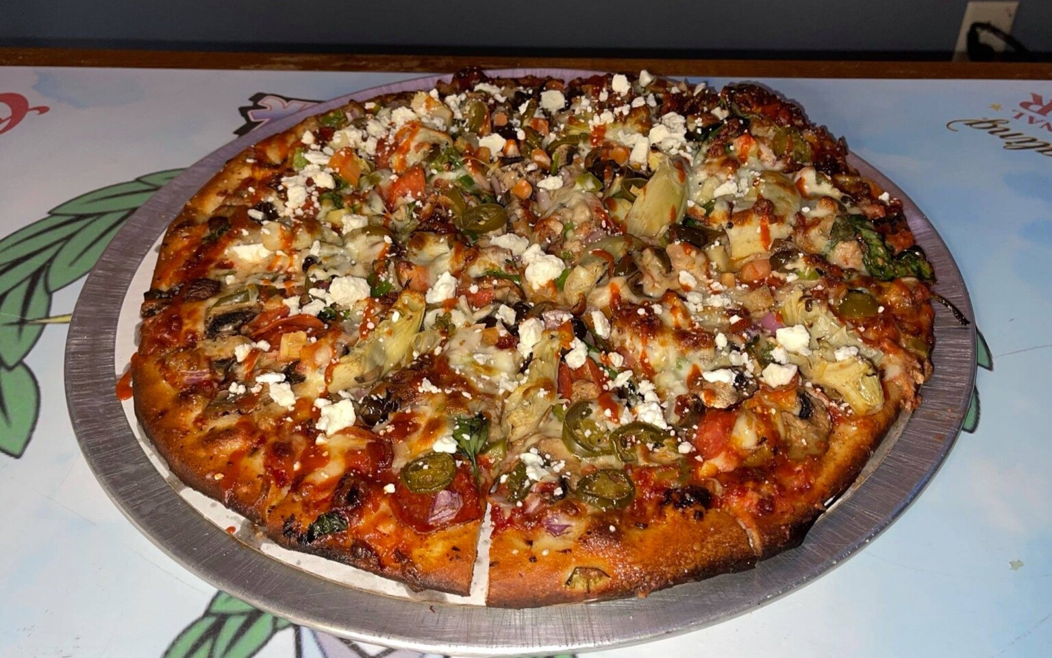 Helen Back Pizzeria's "Stanimal" 20Topping Pizza Challenge