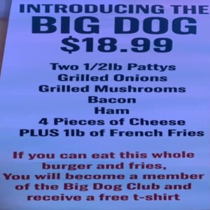 Blue Heeler's Big Dog Burger Challenge Rules