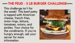 Buffalo Trails Feud Burger Challenge