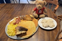 Bear Track Inn Belly Buster Breakfast Challenge Drummond Island Michigan