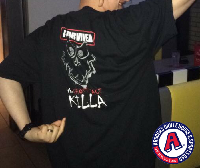 Arooga's Ghost Face Killa Spicy Wing Challenge Shirt