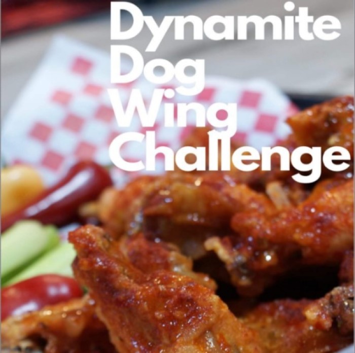 Bloodhound Brew's Dynamite Dog Spicy Wing Challenge