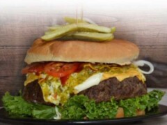 Denny's Beer Barrel Pub "Burgernator" Burger Challenge