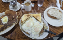 Charlie's Cafe's "Bigfoot" Breakfast Challenge