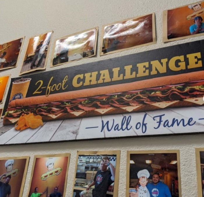 Port of Subs's 2ft Sandwich Challenge Wall of Fame
