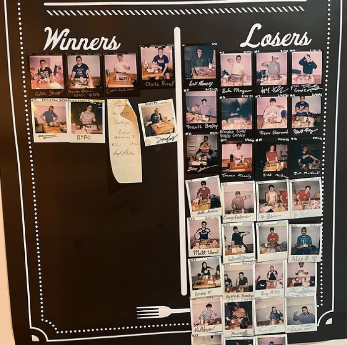 M2o's Burger Challenge Wall of Fame