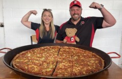 Dino Pizza Team Challenge Randy Santel Katina Eats Kilos