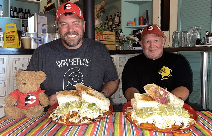 El Chapos Burrito Challenge Maitland NSW Randy Santel Jamie Miller