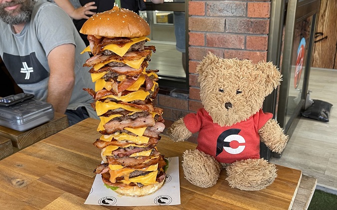 Famished Wolf Skyscraper Burger Challenge Braeside