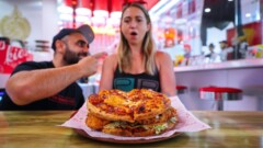 Sneakies Kitchen Pizza Burger Challenge Homebush Katina Eats Kilos