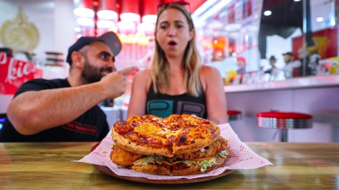 Sneakies Kitchen Pizza Burger Challenge Homebush Katina Eats Kilos