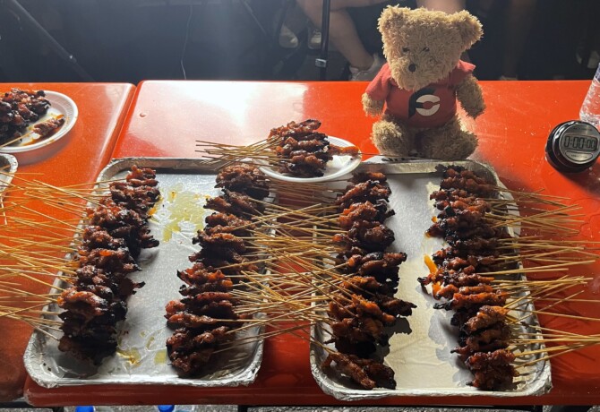 Satay Power 6 Chicken Satay Stick Record Challenge Singapore