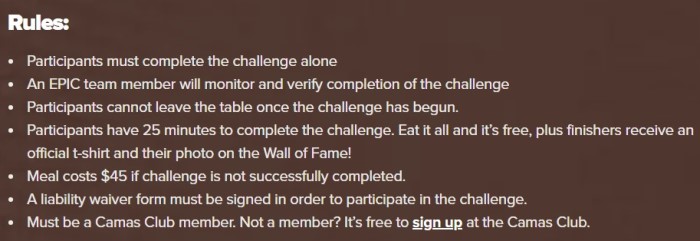 EPIC's "Trash Can" Breakfast Challenge Description