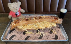 Wilson Barbecue 1 Meter Long Loaded Hot Dog Challenge Wellington New Zealand