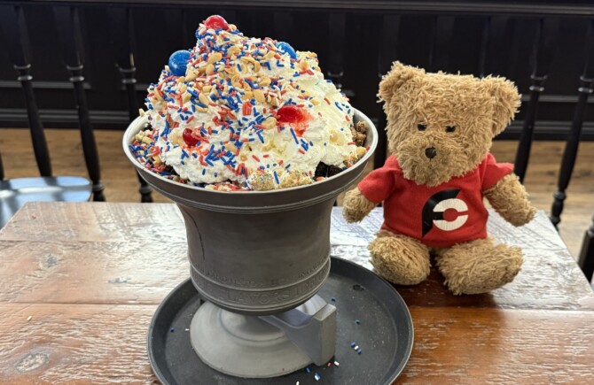 Brooker's 13 Scoop Liberty Bell Ice Cream Sundae Challenge Herriman Utah