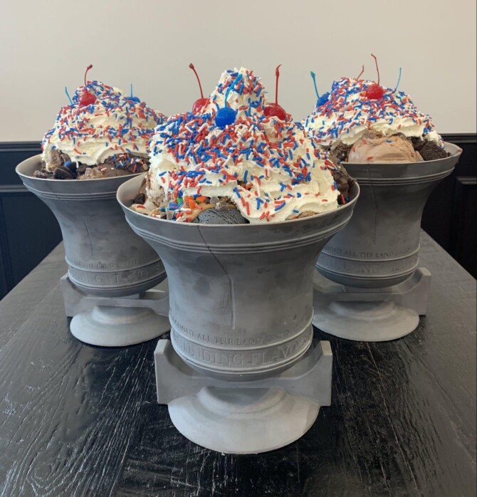 Brooker's Liberty Bell Ice Cream Sundae Challenge