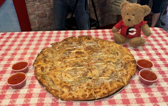 Big Dog's Pizza 18 Inch Stuffed Calzone Pizza Challenge West Chester Ohio