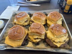 76th Street Truck Stop Diner's "6 Pack" Cheeseburger Challenge
