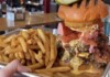 Smokey and the Brisket BBQ's "Smokey-Zilla" Burger Challenge La Mesa