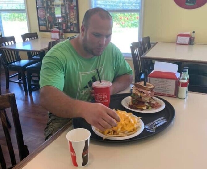 Newsome's Restaurant's "The Farm" Burger Challenge