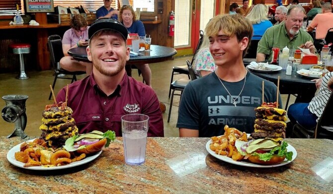 Red Oak Fillin' Station's "The NICK" Burger Challenge Fail