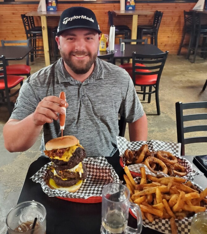 Scooters Sports Grill's "Scooter" Burger Challenge