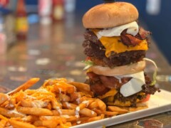 Chit Chat & Chew Cafe's "Punisher Extreme" Burger Challenge