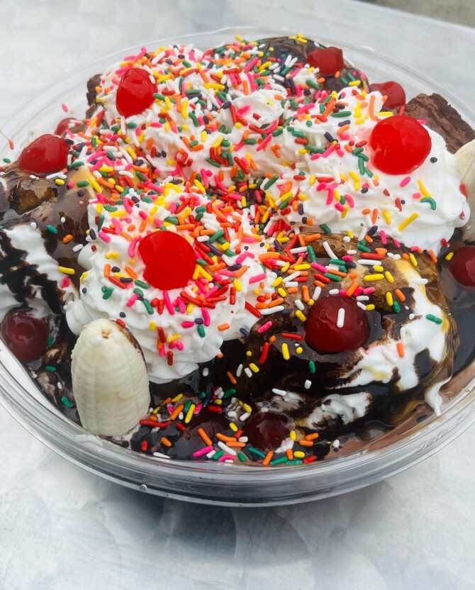 Sweet Ashley's Ice Cream's "Kitchen Sink" Ice Cream Sundae Challenge