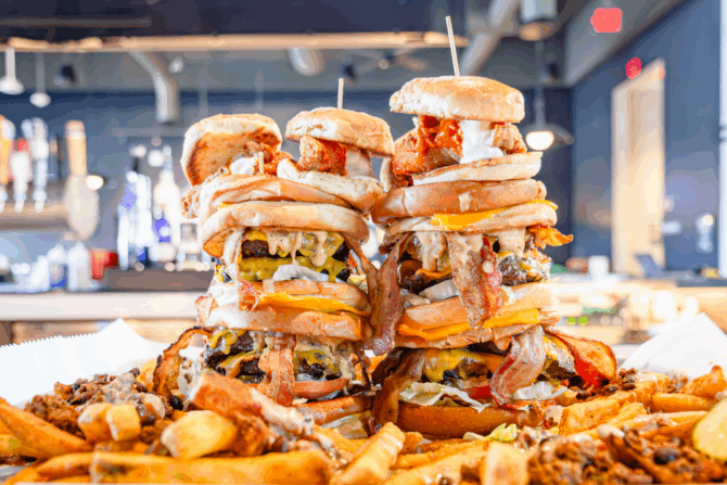 Plymouth G Pub's "Fame or Shame" Burger Challenge
