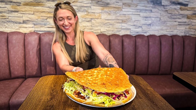 Ali Baba Doner Kebab Challenge Augsburg Germany Katina Eats Kilos