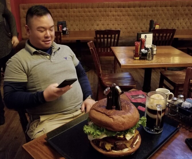 MacFarlane's Celtic Pub's "MacFarlane" Burger Challenge