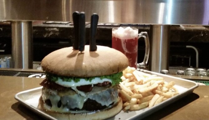 MacFarlane's Celtic Pub's "MacFarlane" Burger Challenge