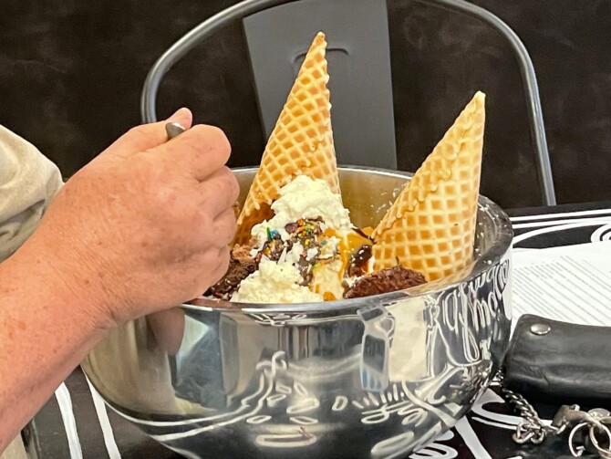 Small Town Scoop's "Big Muddy Monster" Ice Cream Challenge