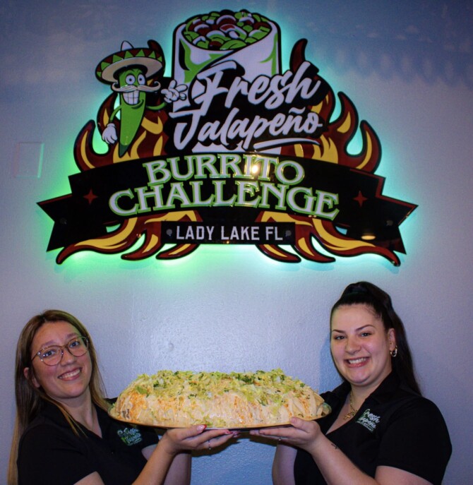 Fresh Jalapeno Mexican Restaurant's 10lb Solo Burrito Challenge