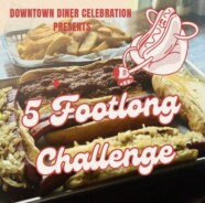 Downtown Diner's "5 Footlong" Hot Dog Challenge