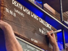 Bluewood Brewing's "Death Wish" Spicy Wing Challenge