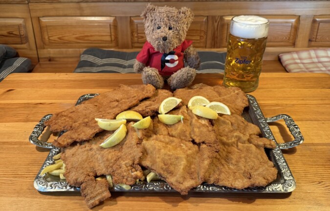 XXL Brunner Stadl Austrian Pork Schnitzel Challenge Vienna Wien Austria