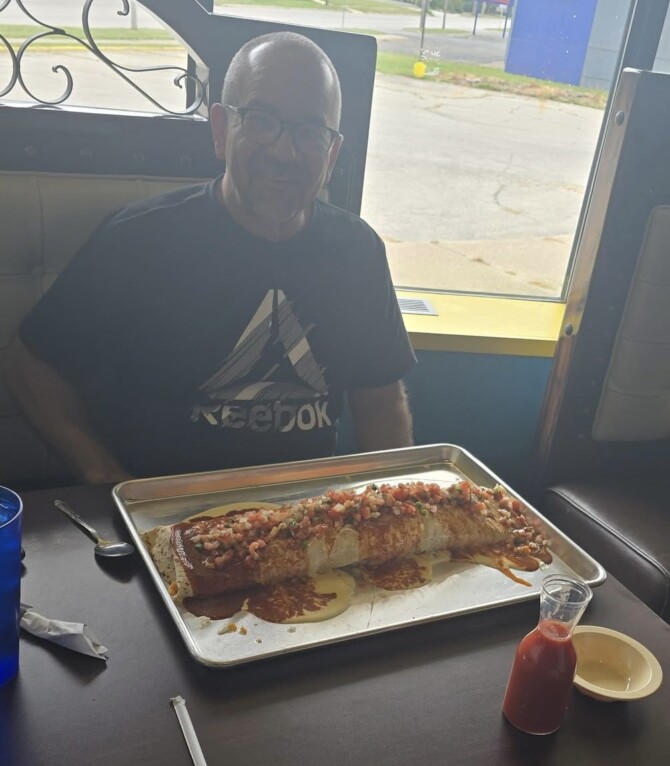 Bandidos Grill n Cantina's "Mega" 20'' Burrito Challenge