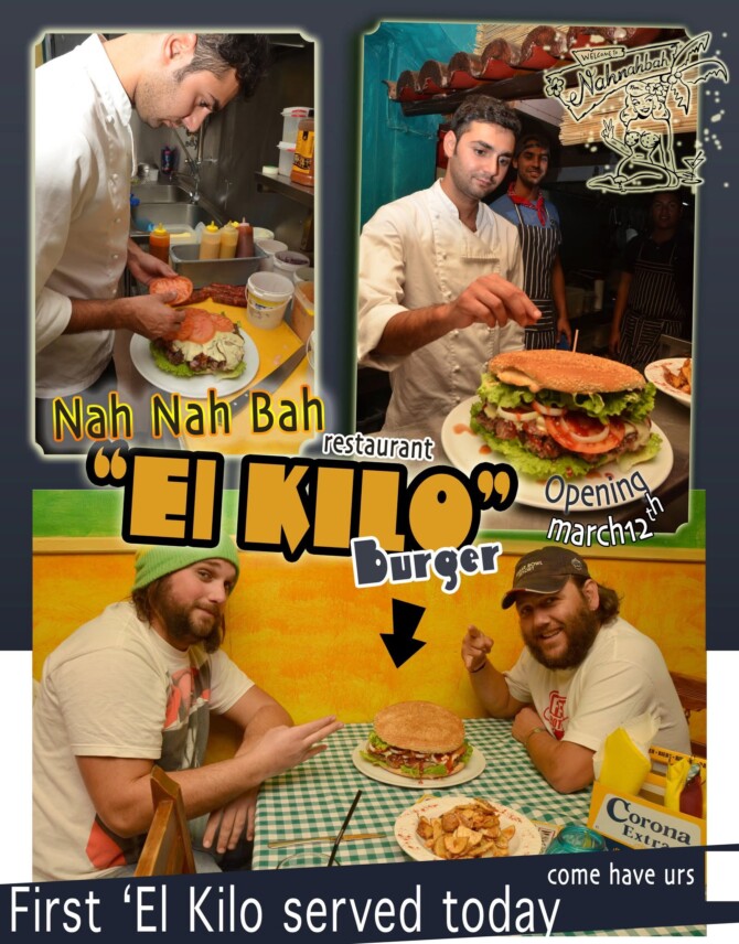Nah Nah Bah's "El Kilo" Burger Challenge